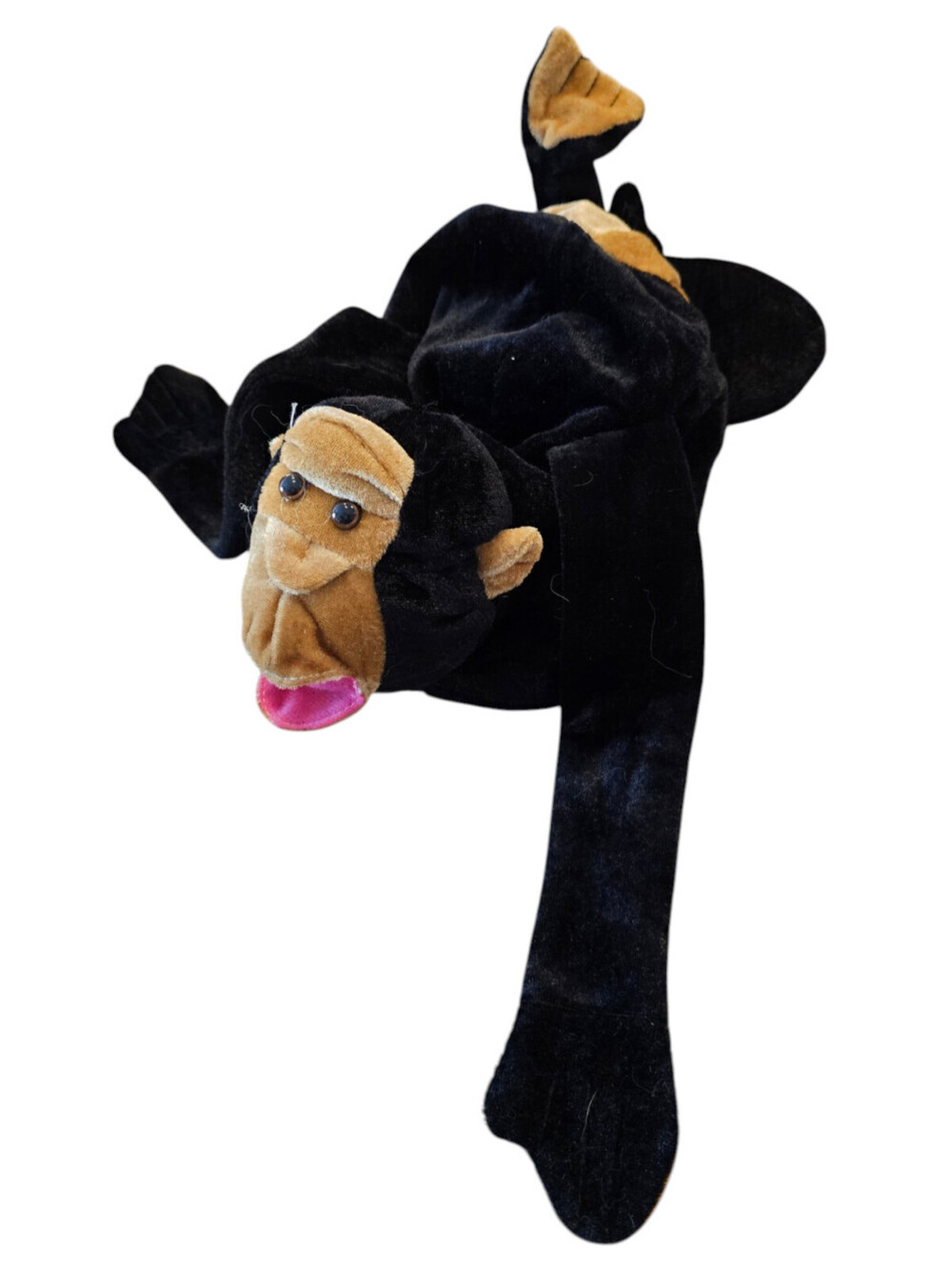 Hat Baboon Hat velour hat funny hat novelty hat Jungle Hat Animal Hat